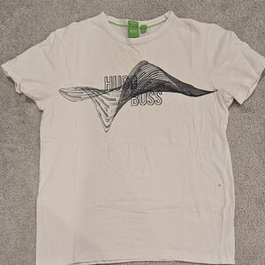 Hugo Boss Cream Graphic Tee
